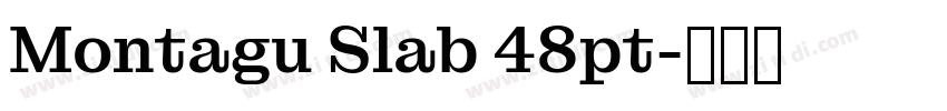 Montagu Slab 48pt字体转换